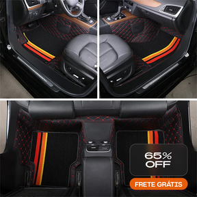 LuxDrive™ – Kit de Tapetes Premium com Personalização (4 Peças)